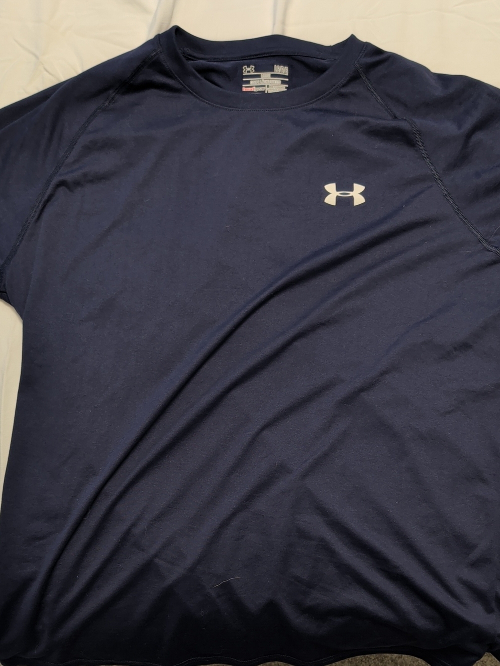 Under Armour Men’s Dark Navy Short Sleeve Athletic Tee Large
